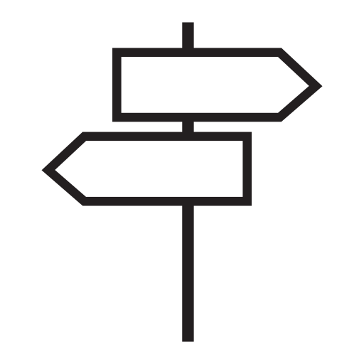 Street signals arrows shapes, IOS 7 symbol