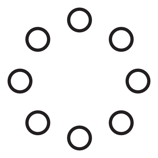 Small circles forming a circle