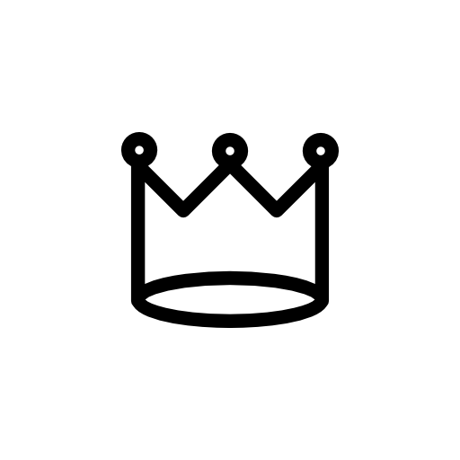 Royal crown of basic simple design