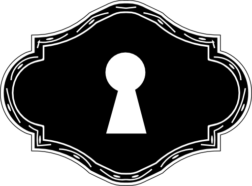 Keyhole in horizontal shape