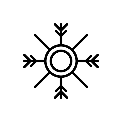 Snowflake of simple design