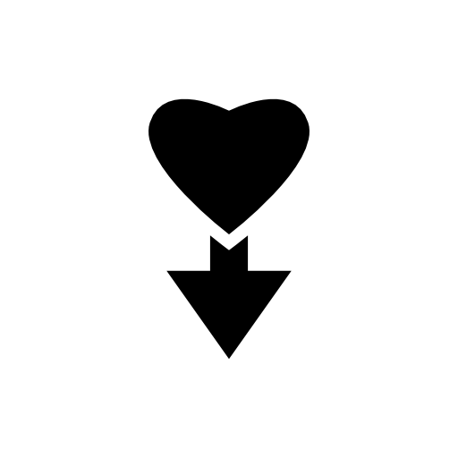Heart direction down