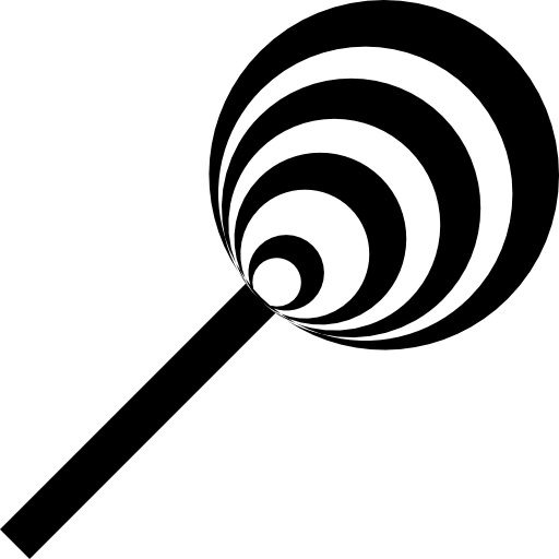 Striped lollipop