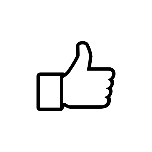 Thumb up to like on Facebook