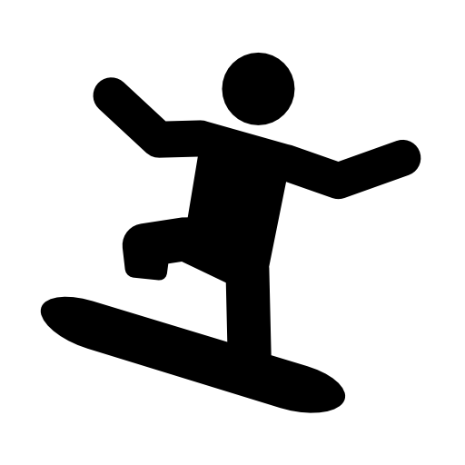 Paralympic alpine ski silhouette