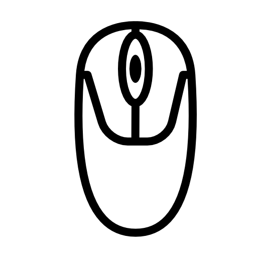Computer mouse outline
