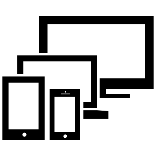 Responsive for modern monitors group symbol