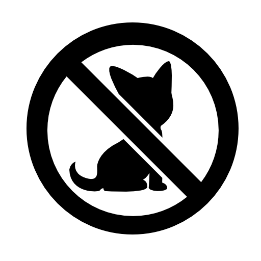Pets prohibition sign