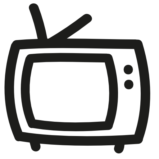 Tv hand drawn outline