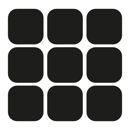 Phone keys black nine squares