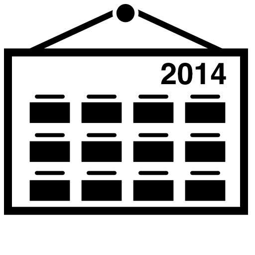 Wall calendar for 2014