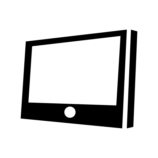 Tablet screen in perspective
