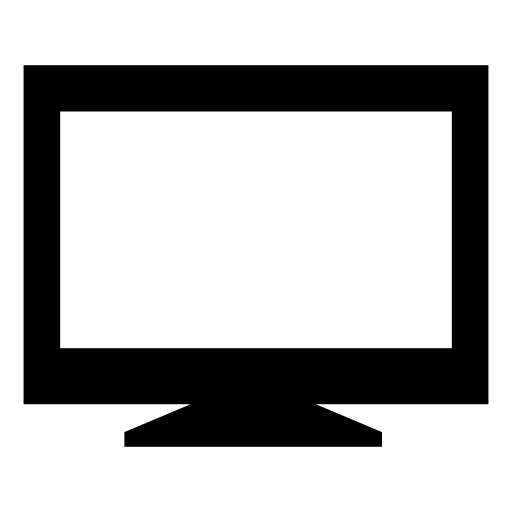 Screen of a monitor in white