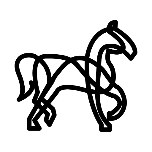 Horse artistic variant