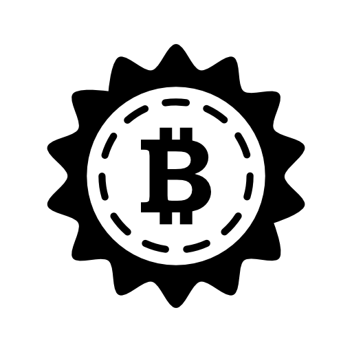 Bitcoin discount commercial symbol