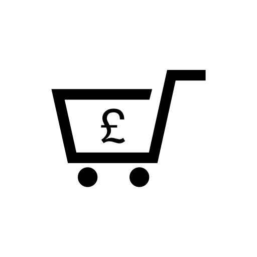 Shopping cart in pounds