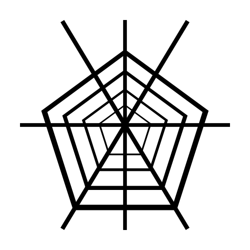 Halloween spider web shape