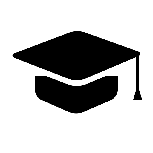 Graduation hat front view