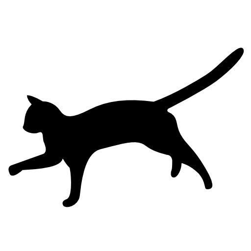 Black cat shape