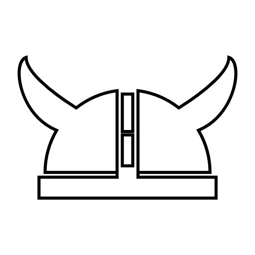Viking helmet, IOS 7 interface symbol