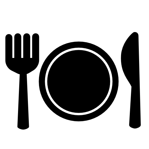 Plate fork and knife