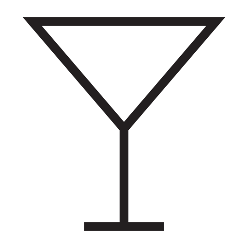Wine glass shape, IOS 7 interface symbol