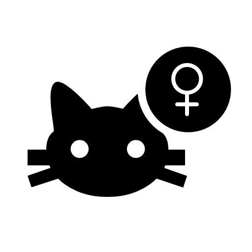 Female cat sign