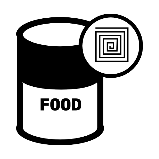 Food can with RFID label