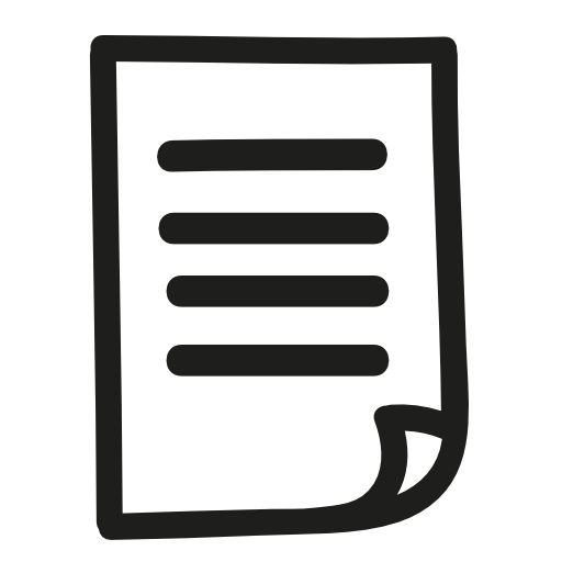 Paper list hand drawn symbol