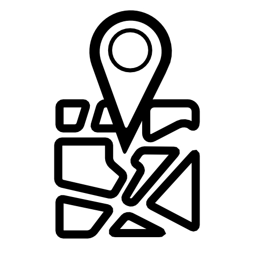 Geolocated place symbol for interface geolocalization