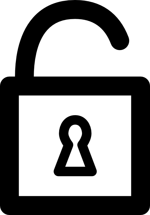 Open lock with a keyhole
