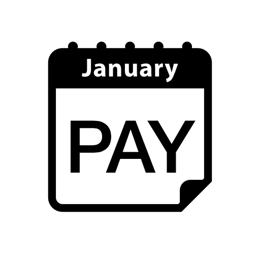 Payment January calendar page reminder