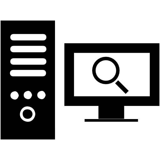 Computer search interface symbol