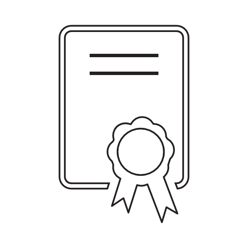 Certificate, IOS 7 interface symbol
